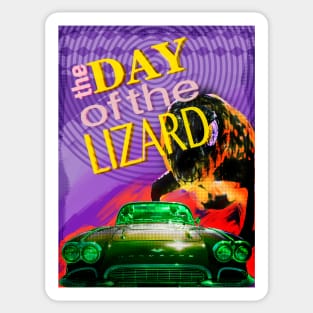 ‘The day of the lizard’ - B-movie type design Sticker